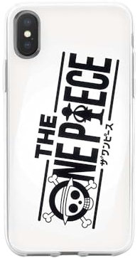 Transparent Design Case for Apple iPhone, Printed in France, Anime, One Piece, Logo (iPhone X)