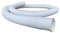 Poolschlauch Schwimmbadschlauch Gartenschlauch Weiß | DN 38 mm | versch. Ringlängen | 1 m Muffenabstand | Made in Germany (2 m)