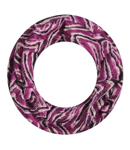 Majea Loop Schal Damen Schlauchschal Halstuch schmaler Loopschal (880050) (pink 13)