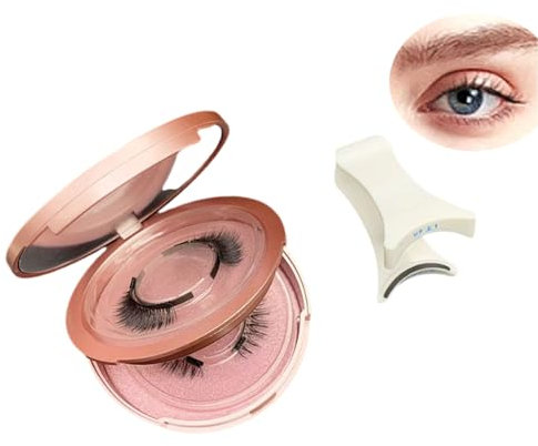 Aerliss Cils magnétiques, avec applicateur, cils magnétiques, aspect naturel, réutilisables, pas de colle ou de liner nécessaire