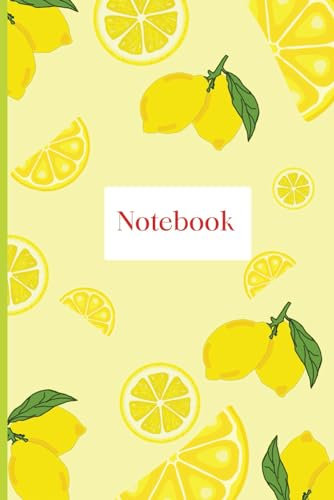 A5 Fun Lemon Design Notebook: 120 plain pages