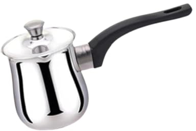 Turkish Coffee Pot Stainless Steel Milk Pots for Cooktops Universal Milk Butter Warmer Pot Coffee Pots Coffee Maker for Kitchen Home Office Stovetop Coffee Maker, 720ml