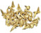 sourcing map 60 Pcs Small Tiny Nails 2.8mmx10mm(DXL) Tiny Brass Nails Hardware Nails Small Nail for Wooden DIY Decorative Boxes Household Accessories, Brass Tone