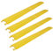 Yqyc 4 Pezzi 2 Canali PVC Passacavo a Pavimento, Rampa Rallentatore Vialetto Tubo Flessibile Cavo Rampa di Protezione, per Nascondere Cavi/Tubi Vialetto e Interno(Yellow,100x10x2cm)