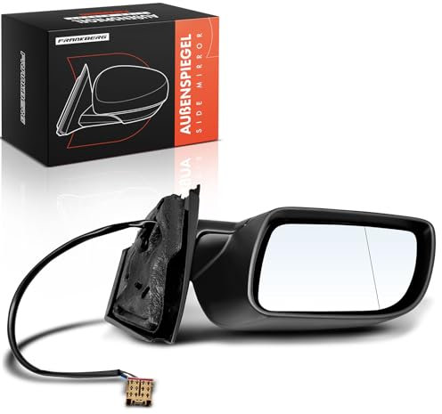 Frankberg Elektrisch Aussenspiegel Außenspiegel Links 5-Polig &-Beheizbar Kompatibel mit Polo 9A 9N 2001-2005 6Q0857521F