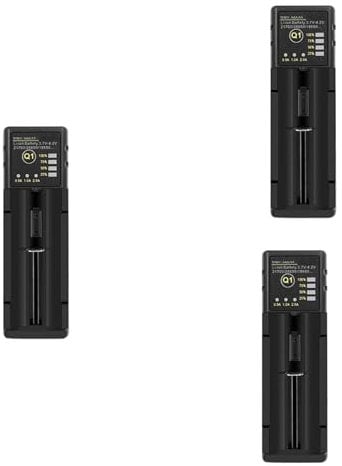 Heozlion 3X 18650 Battery Charger 26650 Usb Smart Nickel Hydrogen Aa Aaa 21700 Single Slot Lithium Battery Charger