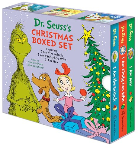 Dr. Seuss's Christmas 3-Book Boxed Set: I Am the Grinch, I Am Cindy-Lou Who; I Am Max: Based on How the Grinch Stole Christmas (Dr. Seuss's I Am Board Books, Grinch)