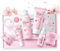 Sakura Feuchtigkeit Geschenkset Frauen, Reinigung & Pflege Beauty Set für Teenager Mädchen und Frauen, 8-tlg Skincare Set mit Reiniger Toner Gesicht Serum Cream Augencreme Gesichtsbürste Haarschmuck