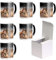 AL PRODUCTION Juego de 6 tazas de sublimación con caja, tazas blancas de 330 ml de cerámica para café, té, leche, apto para impresión por sublimación (mágica, 6 unidades)
