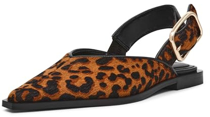 Steve Madden Women's Shay Ballet Flat, Leopard, 7 UK