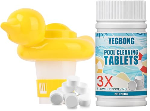 Pastiglie di cloro multifunzionali da 100 g, con dispenser galleggiante