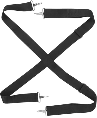 Nylon Snare Drum Tragegurt Verstellbarer für Parade und Performance | Schwarz, zum Ersetzen Alter Gurte, Entlastet die Hände, Passend für Marschtrommeln