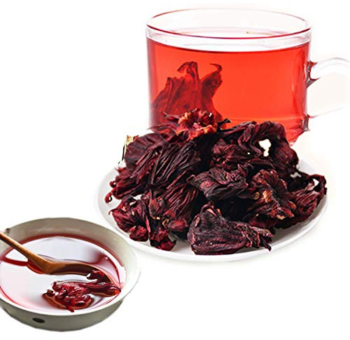 HELLOYOUNG Chinesischer Kräutertee Hibiskustee Roselle-Tee Mit Kandiszucker Und Honig Aromatisierter Tee Süß-Sauer Regt Den Appetit An Wirkt Kühlend Auf Heißes Grünes Getränk Roselle-Tee (50g)