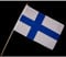 Everflag Stock-Flagge 30 x 45 : Finnland