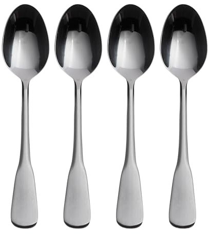 Oneida B750004E Colonial Boston Everyday Flatware Teaspoons, Set of 4, 18/0 Stainless Steel, Silverware Set