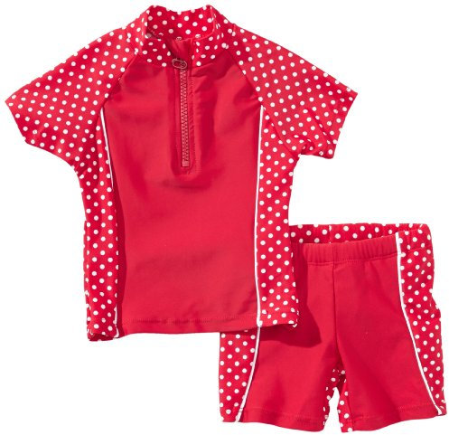 Playshoes zweiteilig Schwimmshirt Badeshorts Badebekleidung Unisex Kinder,Punkte,110-116