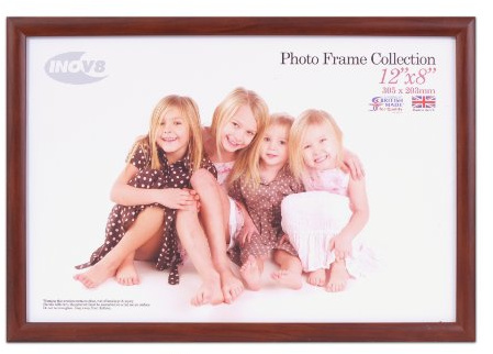 Inov8 Framing PFVS-VDOK-128 Photo Frame, Wood, Dark Oak, 12 x 8 inch