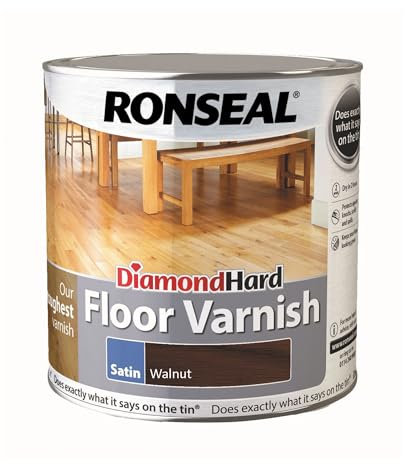 Ronseal Diamond Hard Floor Varnish Walnut Satin 2.5L