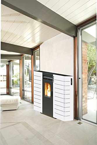 STUFA PELLET KING SLIM CANALIZZ. KW10 BIANCA