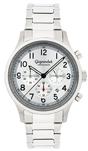 Gigandet Herrenuhr Chronograph Quarz Analog mit Edelstahlarmband G50-001