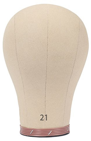 Beyond Your Thoughts Mannequin Kopf Perückenkopf Dekokopf Kork Perücke Wig Head Wig Stand Canvas Block Head Wig Making 21(53.5cm)