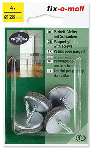fix-o-moll Parkettgl.m.Schraube 28mm 4St.