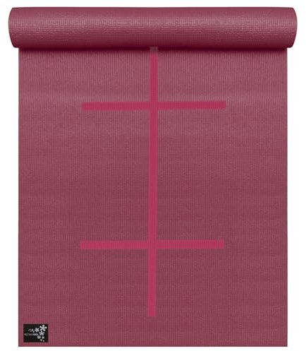 Yogamatte Yogimat® Plus - Alignment Bordeaux