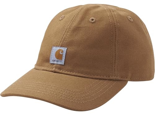 Carhartt Infant Signature Canvas Baseball Cap Hat, Carhartt Brown, Carhartt Brown