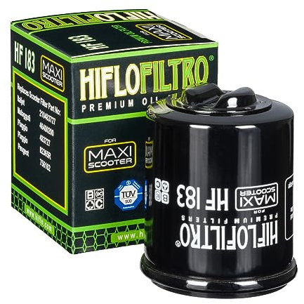 IMPORT PARTS BIKE - FILTRO OLIO MAXISCOOT HIFLOFILTRO PER -PIAGGIO 125 X-EVO X7 X8 X9 LIBERTY MP3 FLY VESPA GT VESPA LX 250 MP3 X9-APRILIA 125 ATLANTIC 2002>2011-GILERA 125 NEXUS 2007> (HF183)