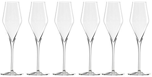Stolzle Lausitz Quatrophil Champagne Glass/Flutes Transparent 290ml - Set of 6