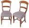 Casatessile Antimacchia Lot de Deux Housses antitache d'ASSISE pour Chaise - Grigio