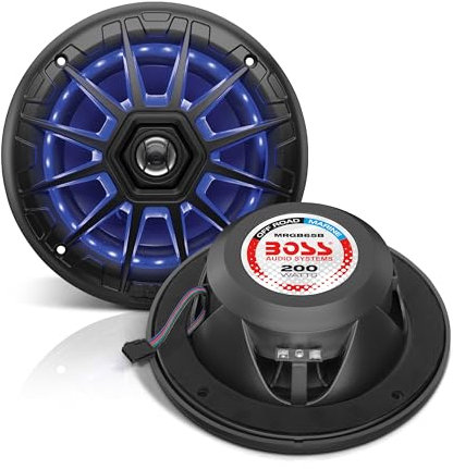 BOSS Audio Systems MRGB65B Rond 2-Voies 200W 2pièce(s) Enceinte de Voiture