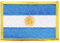 Flaggenfritze Flaggen Aufnäher Argentinien Fahne Patch + gratis Aufkleber