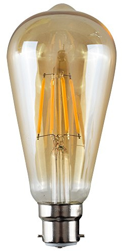 MiniSun | Vintage Style LED Technology Amber Tinted Light Bulbs | LED Bulbs, Home Décor & Improvement Essential | Pack of 5 | 2700K Warm White