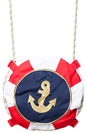NET TOYS Matrosin Tasche mit Anker Umhängetasche Navy Girl Matrosen Damentasche Marine Damenhandtasche