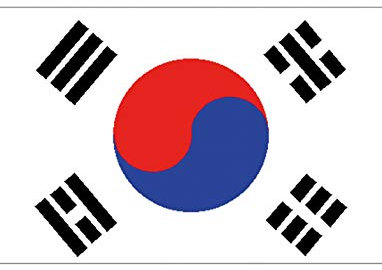TrendClub100® Fahne Flagge „Südkorea South-Korea KR“ - 150x90 cm / 90x150cm