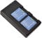 DSTE 2-piece battery set NP-BG1 battery + dual charger USB compatible with Sony DSC-H10 DSC-H20 DSC-H30 DSC-H50 DSC-H55 DSC-H70 DSC-H90