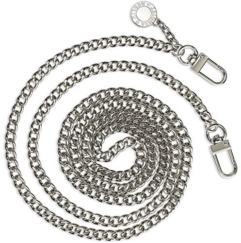 Jalouza Extrakordel für Handykette, Lanyard, Schlüsselband - Kette, PPM-Kordel - Made in Berlin, Maße 165cm x 0,6cm (Kette Athena in Silber)