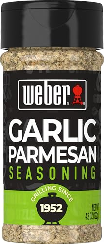 Weber Garlic Parmesan Seasoning, 4.3 Ounce Shaker