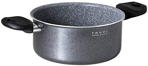 Aeternum Y0F3C20200 Trudi Revolution Casseruola 2 Manici 20 cm, Adatta all'induzione, Alluminio, Grigio