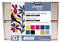 Pébéo Setacolor Textilfarben Collection Set - Deckende Stofffarben - 10 x 45 ml Farbflaschen, 1 x 20 ml Tube Setacolor 3D Gold Brod'perle-Effekt, 1 x 7A Marker, Zubehör, Kreativer Ratgeber
