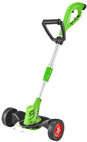 WH SHOP Desbrozadora Multifuncion Cortadora de Césped con Ruedas de Jardín Sin Hilo, para Cortadores de Ramas de Árboles Cortador de Borde de Césped Ligero de Bricolaje, 23 cm de Ancho de Corte