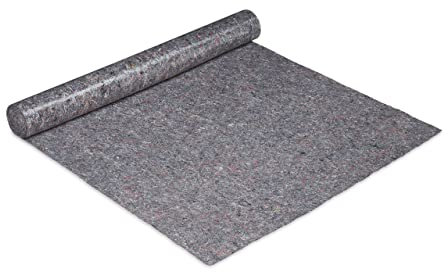 10 x Malervlies, Abdeckvlies Rolle, je 1 m x 25 m = 25m², rutschfest, wasserabweisend, 180g/m², Streichen, Umzug, grau