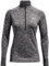 Under Armour Women's Tech Twist ½ Zip Long-Sleeve Pullover Shirt, Jet Gray (010)/Metallic Silver, XS