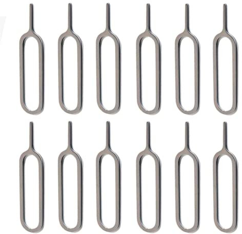 12 x Sim Card Tray Removal Pins, Ejector Tool, Sim Card Removal tool, iphone Sim removal tool,sim card pin,SIM Card Ejector Removal Tool Pin, Universal Sim Ejector Tool for All Smartphone Devices