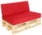 Pillows24 Palettenkissen 2-teiliges Set Palettenauflage Polster für Europaletten Hochwertige Palettenpolster Palettensofa Indoor & Outdoor Erhältlich Made in EU Rot
