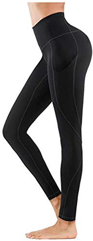 CHAOEN Damen Leggins Yoga Hosen Einfarbig High Waist Tight Damenhosen Elastisch Slim Elegant Sporthose Jogginghose Laufhosen Leggings