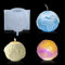 Zayookey Kugel Resin Form Kerzenformen Silikon Epoxidharz Gießform Erde Epoxy Silikonformen DIY Seifenform 3D Candle Mold für Sojawachs Kerzen Gips Selber Machen