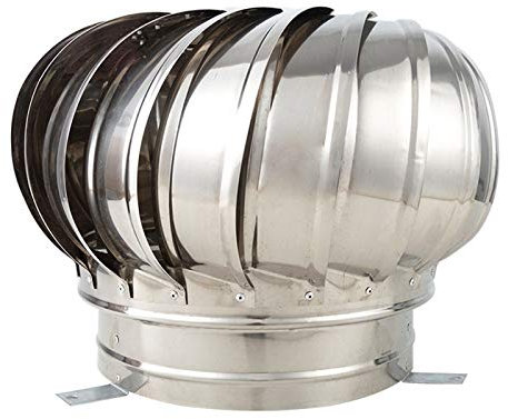MFFIRE Comignoli Girevoli per Estrazione di Fumi Cappello Zincato Eolico per Camini Strumenti Decarburazione Caminetto Tappo Protettore Comignolo Tondo,150mm
