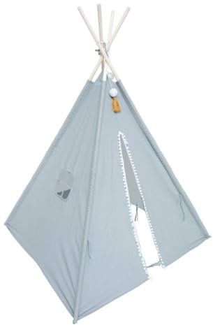 Atmosphera - Tipi Kind Wapi Baumwolle und Pappel - blau - Blau